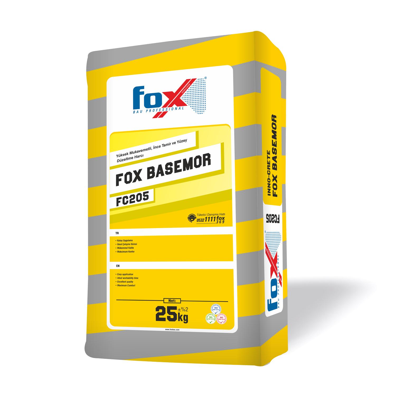 მორტარი - FOX BASEMOR  FC205 GREY 25kg — თხევადი ჰიდროიზოლაცია